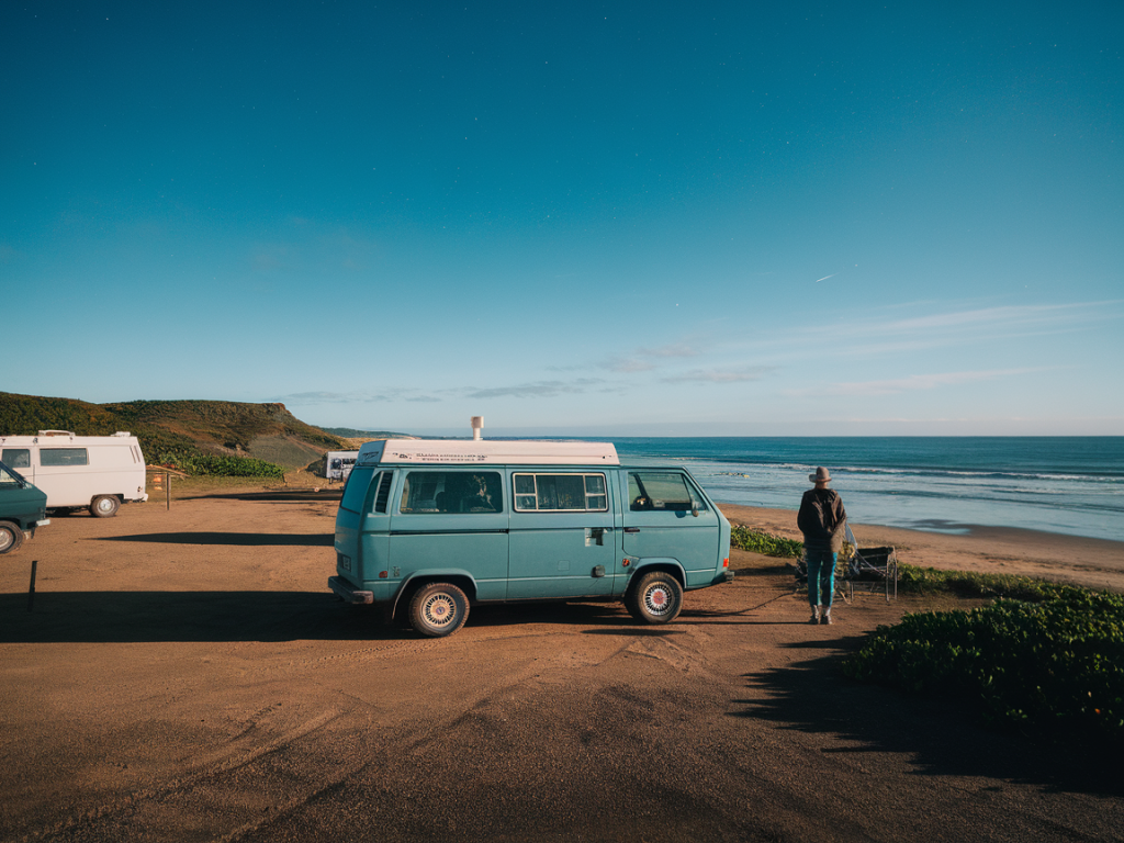 Where to park overnight legally for beach camping near balnakeil and what crofters expect