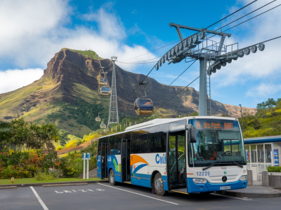 Options de transport à madère sans louer de voiture: buses, cable cars