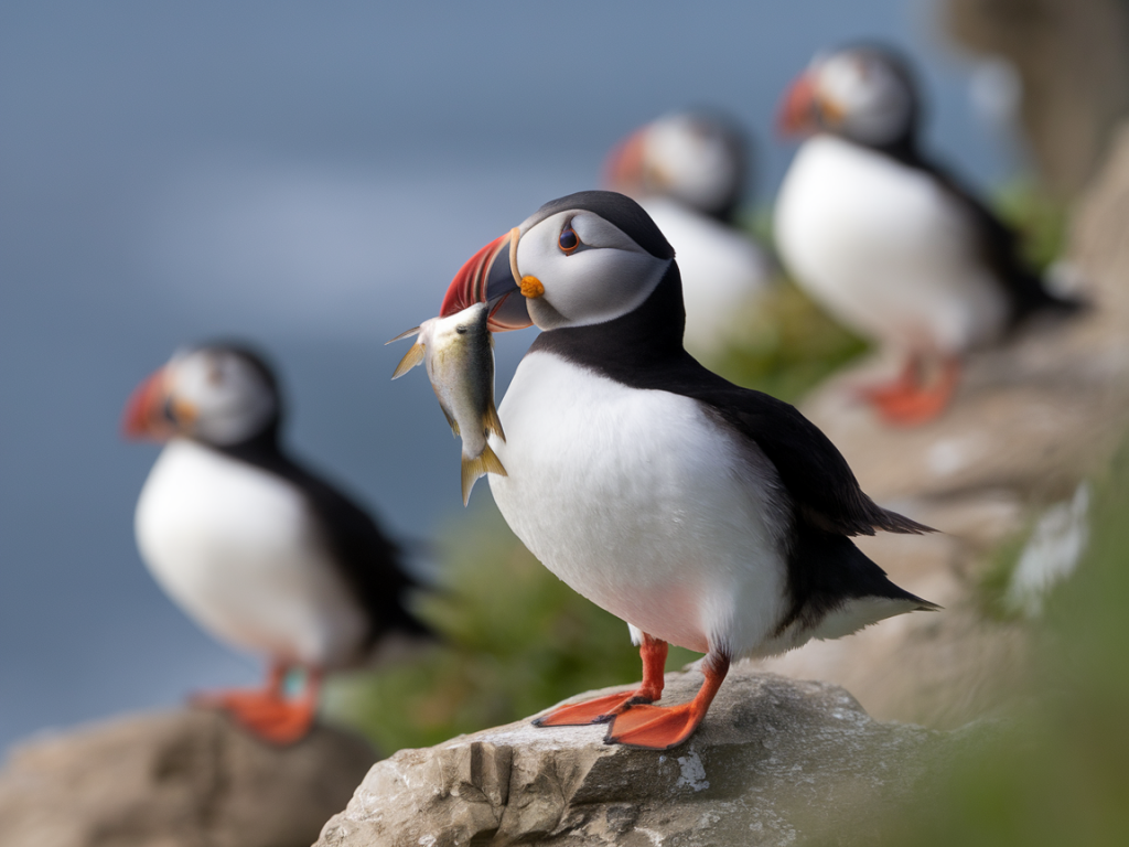 How to photograph puffins at close range with a phone or 70–200mm lens without disturbing nesting colonies